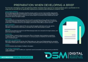 DSM Digital School of Marketing - advertising brief