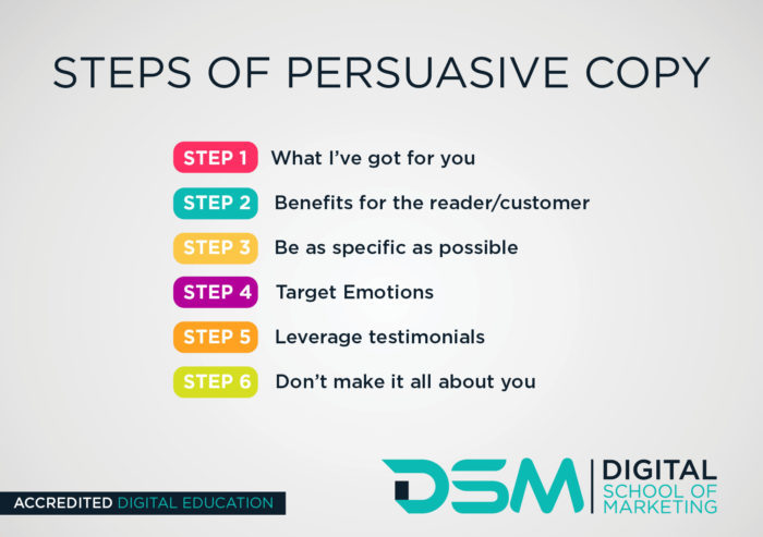 DSM Digital School of Marketing - persuasive language