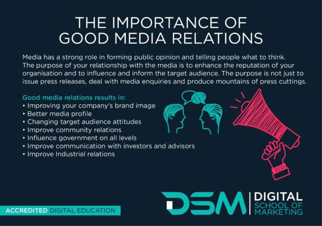 DSM Digital school of marketing -PR can outflank your competitors