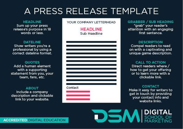 DSM Digital school of marketing - press release