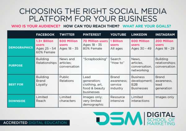DSM Digital school of marketing - b2b social media marketing