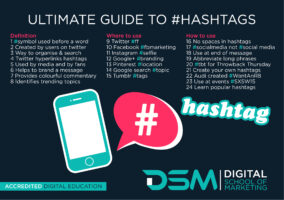 DSM digital School of Marketing - hashtag